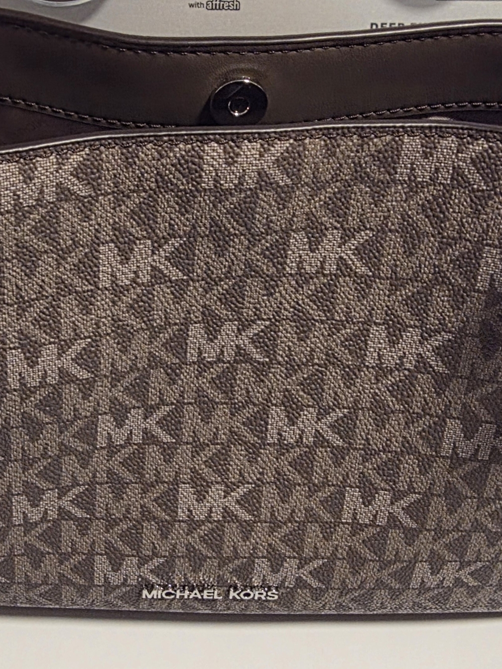 Michael Kors Monogram Brown Canvas Messenger